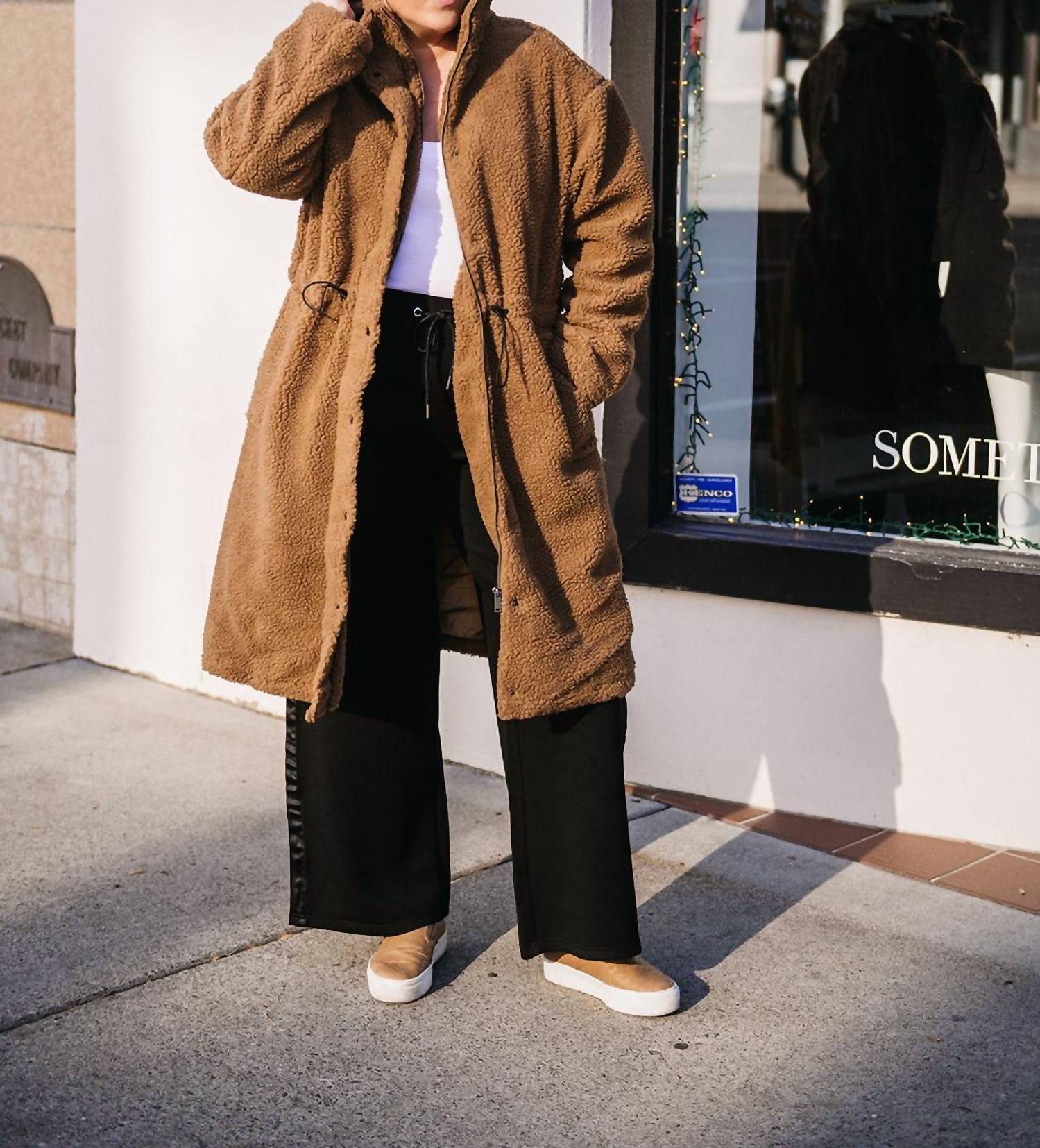 Rd Style - Mila Long Sherpa Jacket