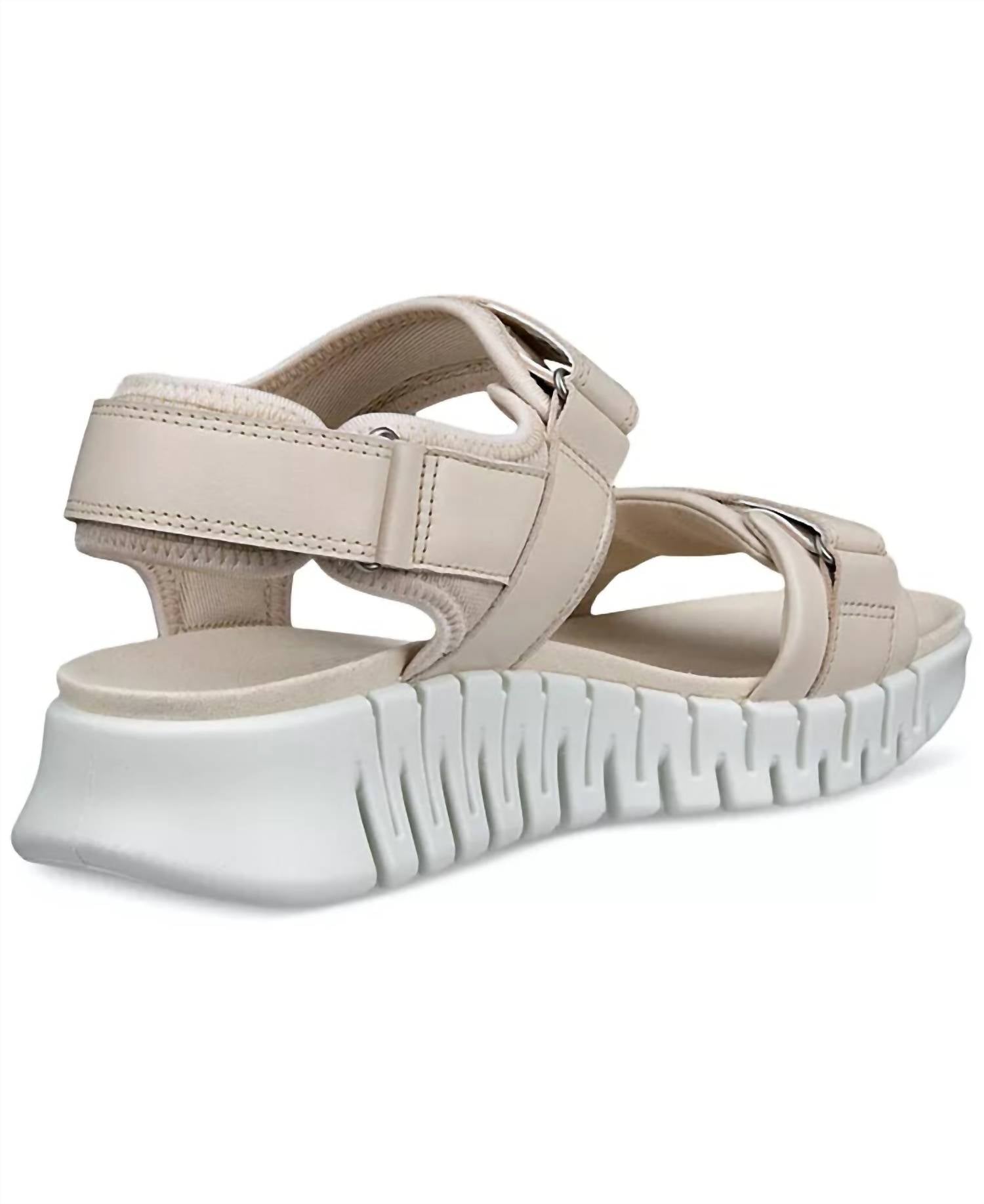 ECCO Women's Gruuv Sol Sandals in limestone - women's sandal - alternate view