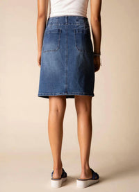 Habitat - Stretch Denim Straight Skirt