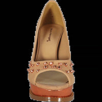 Bruno Menegatti - Women's Leather Peep-toe Platform Pump