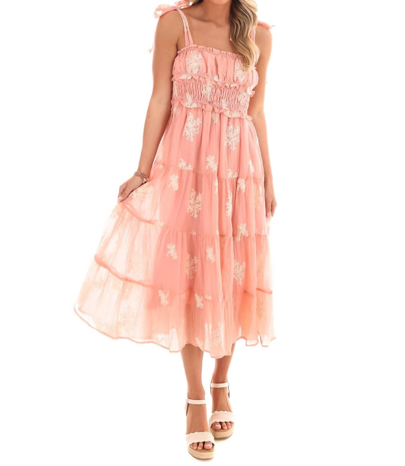 Ee:Some - Setting the Scene Embroidered Maxi Dress