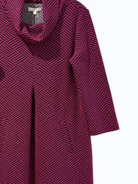 Tyler Boe Women's Kelly Longer Dress in berry black - women's dress - detail view