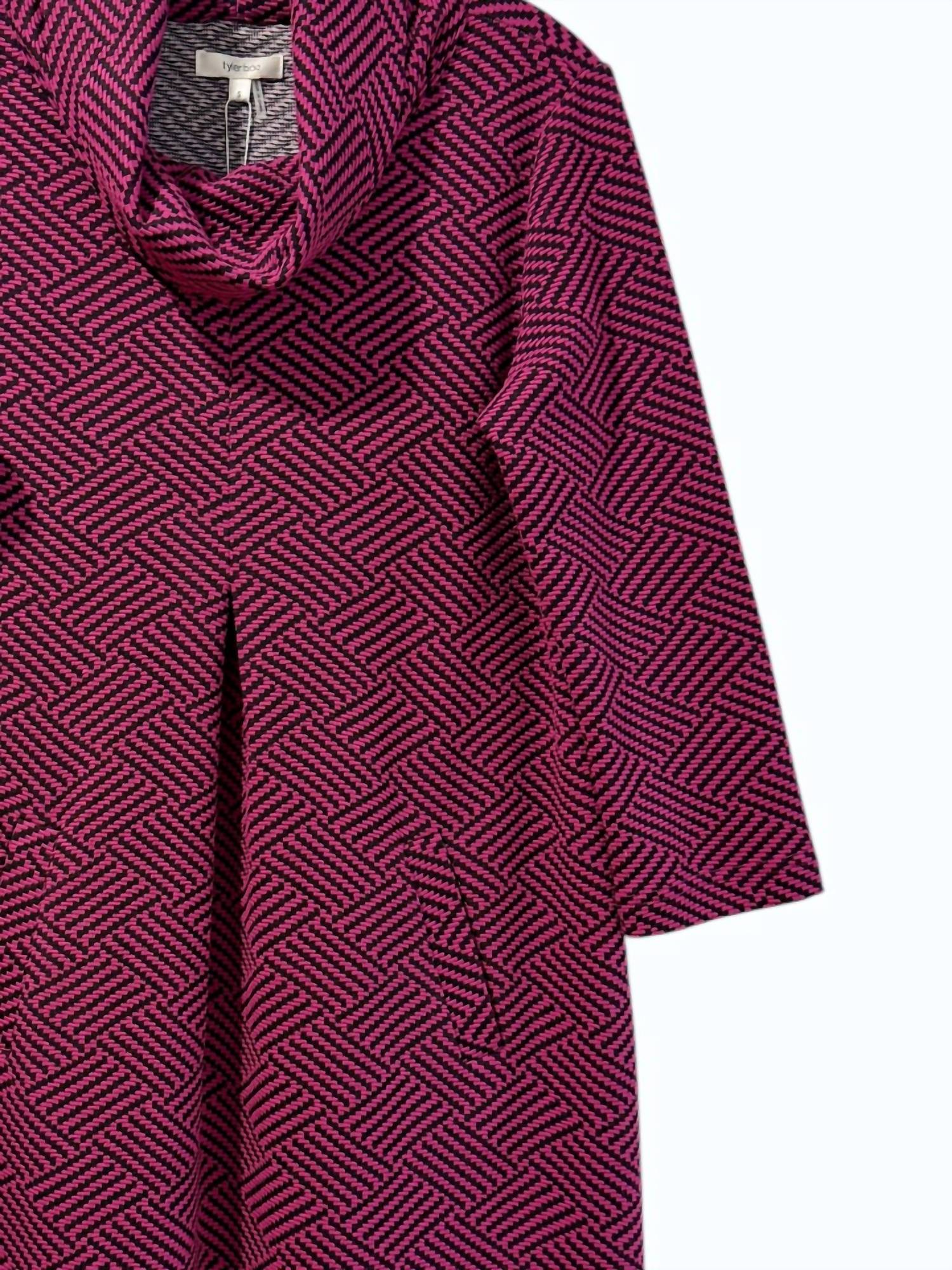 Tyler Boe Women's Kelly Longer Dress in berry black - women's dress - detail view