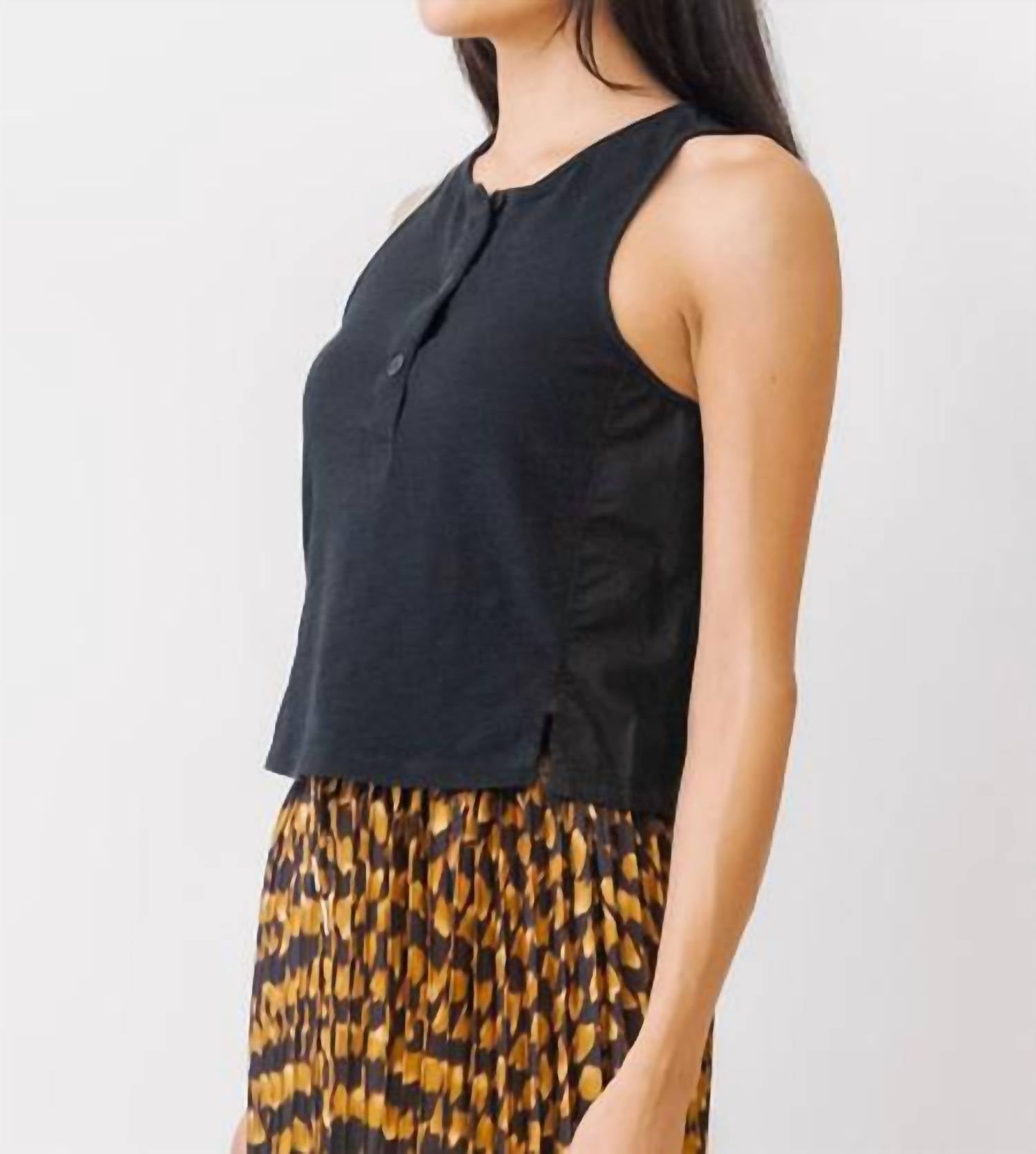 Nation Ltd - Bree Button Front Tank Top