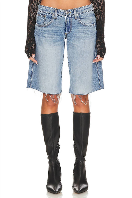 Eb Denim - Loon Raw Cut-off Straight Cotton Shorts