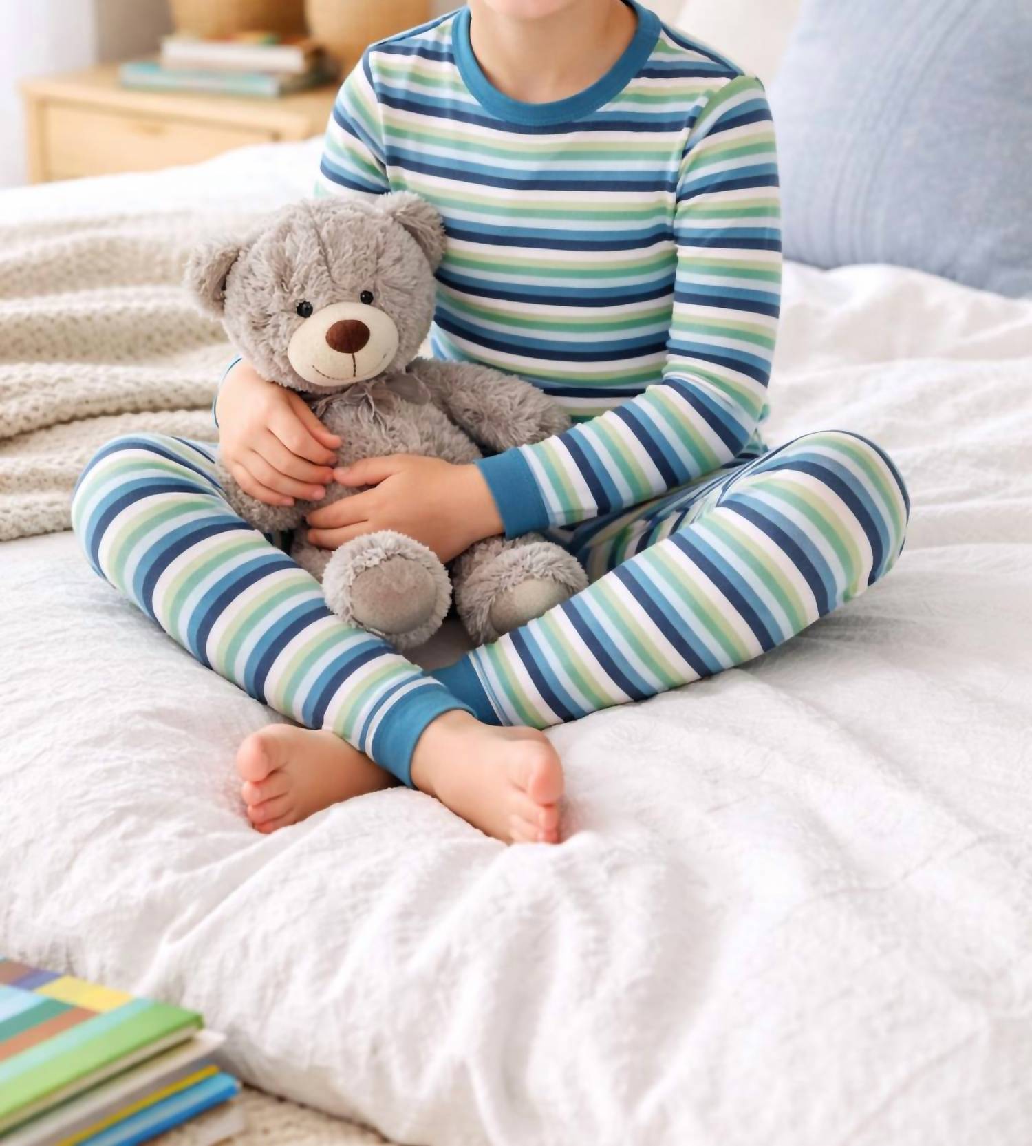 Kickee - Boy's Long Sleeve Pajama Set
