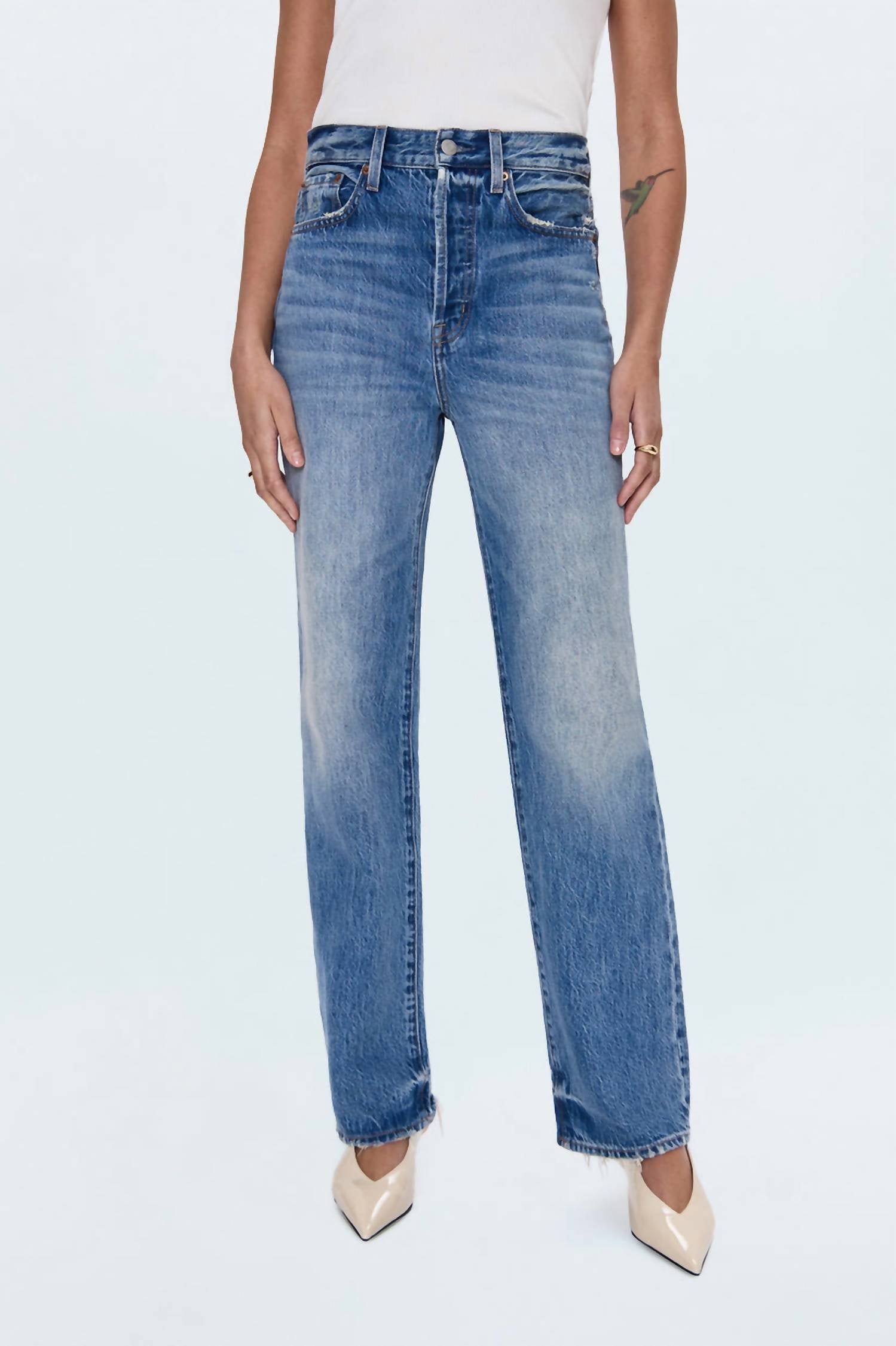 Pistola - Cassie Super High Rise Straight Leg Jeans