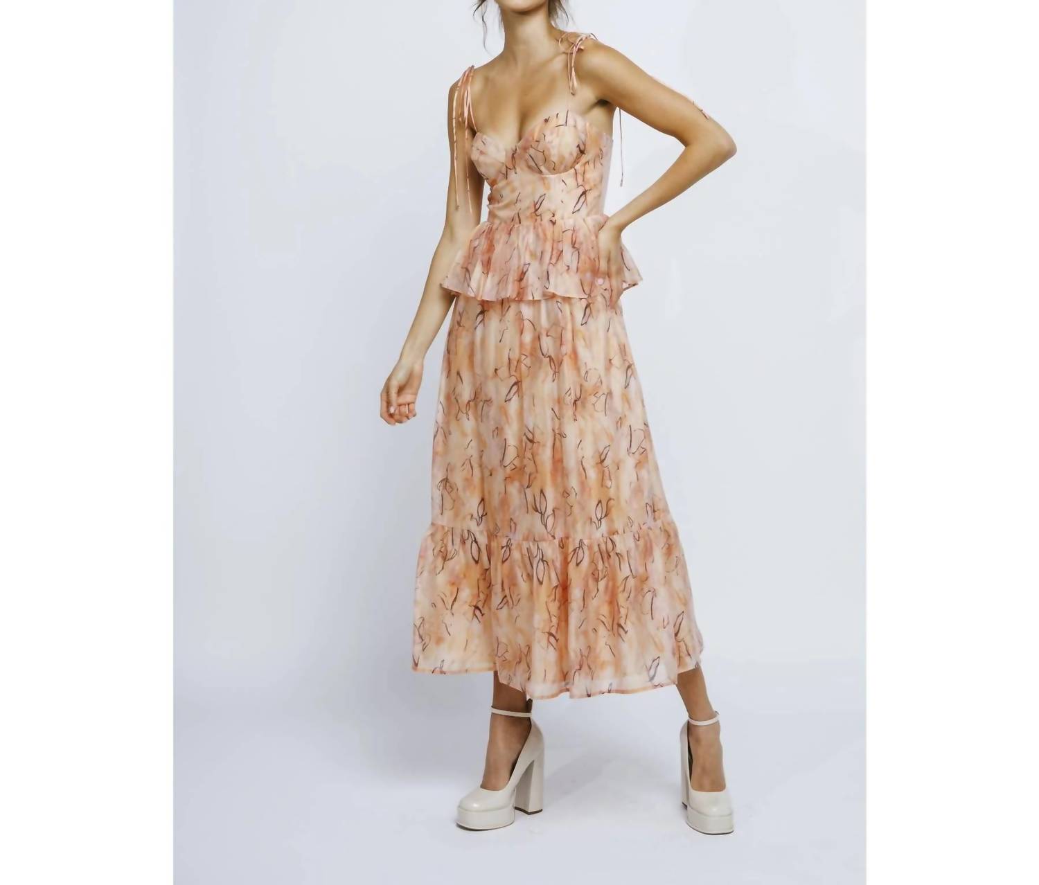 Storia - Sandi Peplum Midi Dress