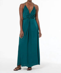 Young Fabulous & Broke - Shayna Hammered Satin Maxi Dress