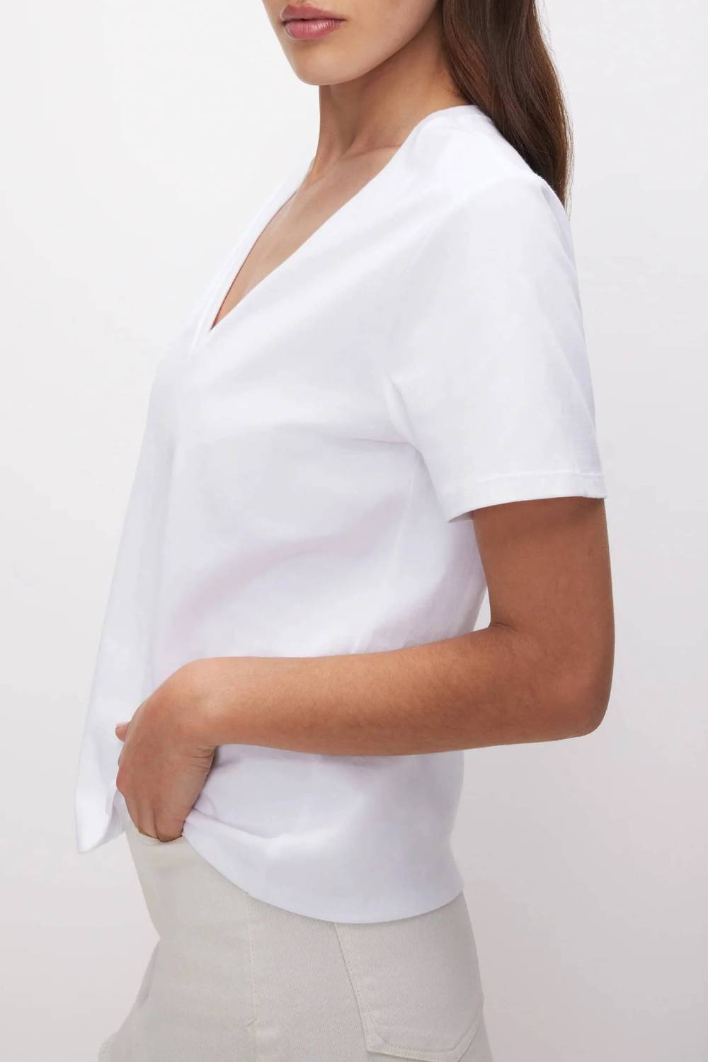 Good American - Heritage V-neck Tee