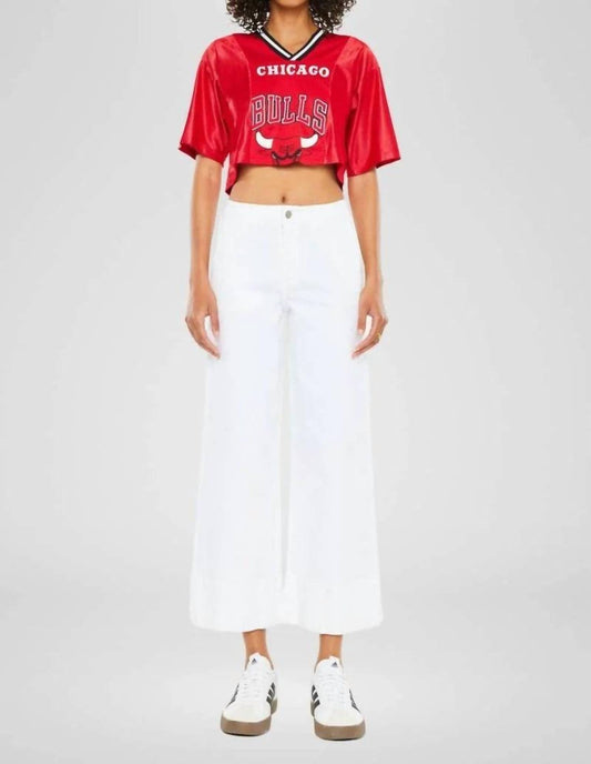 Kancan - KanCan Stacy High Rise Cropped Wide Leg Jeans