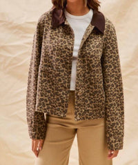 So Me - Leopard Barn Jacket