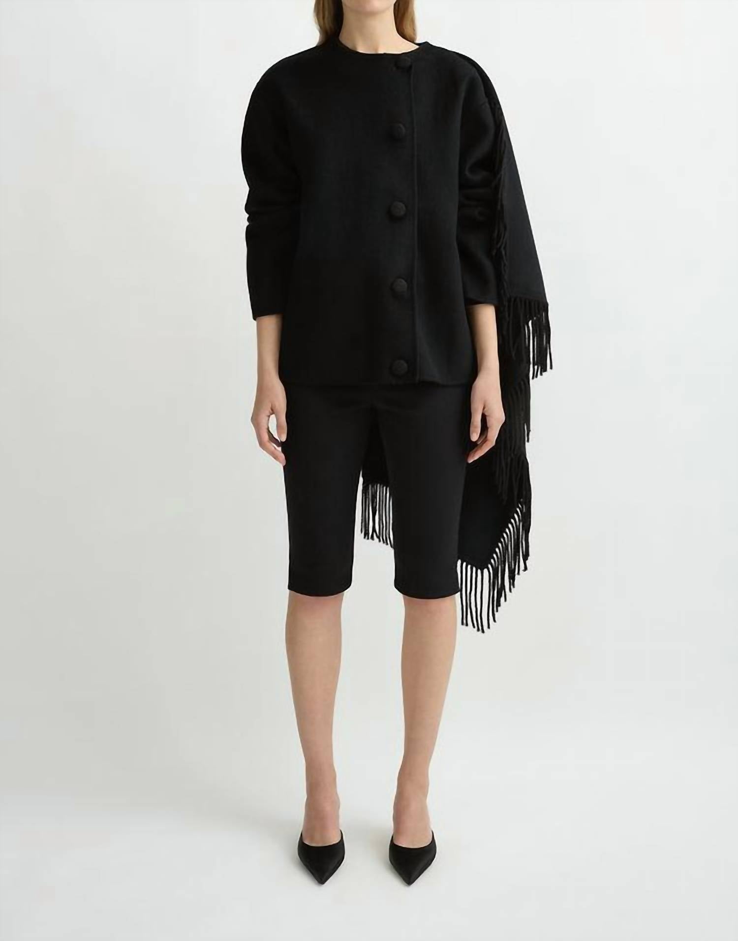 POSSE Wren Boxy Coat in black - women's jacket