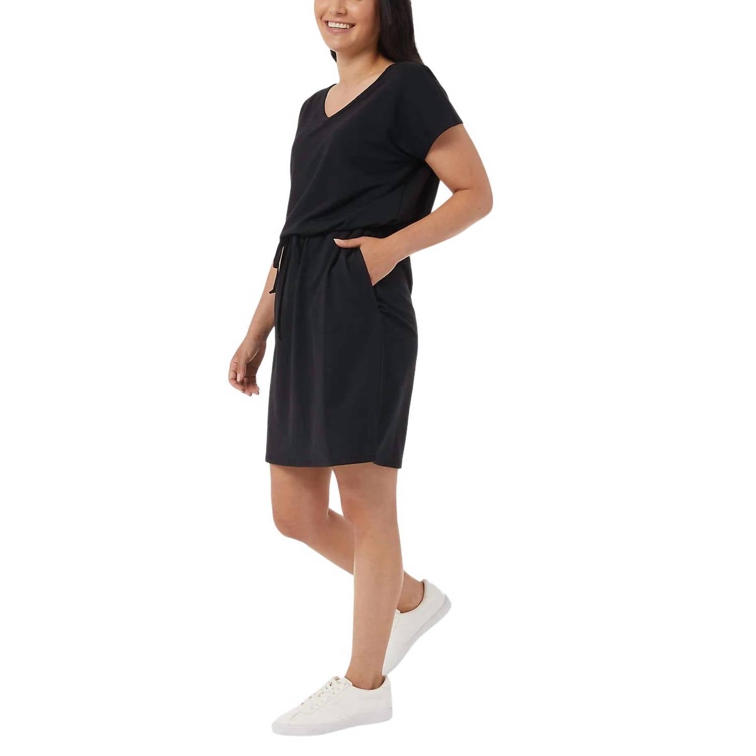 32 Degrees - Side Pockets V Neck Lux Dress