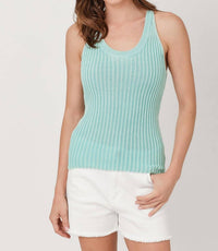 Mystree - Washed Sweater Tank Top
