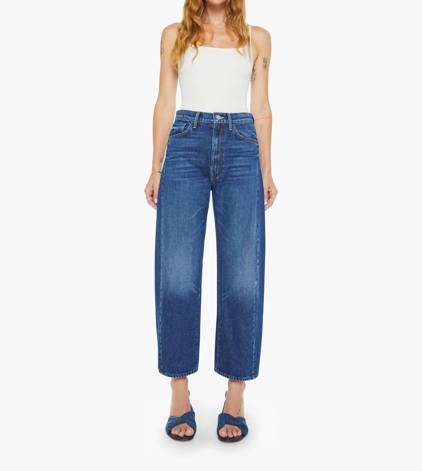 Mother - Half Pipe Ankle High Rise Jeans