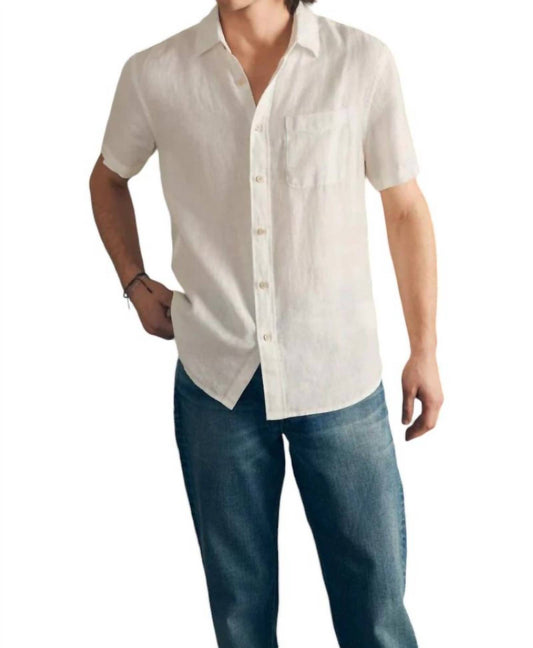 Faherty - Short Sleeves Palma Linen Shirt