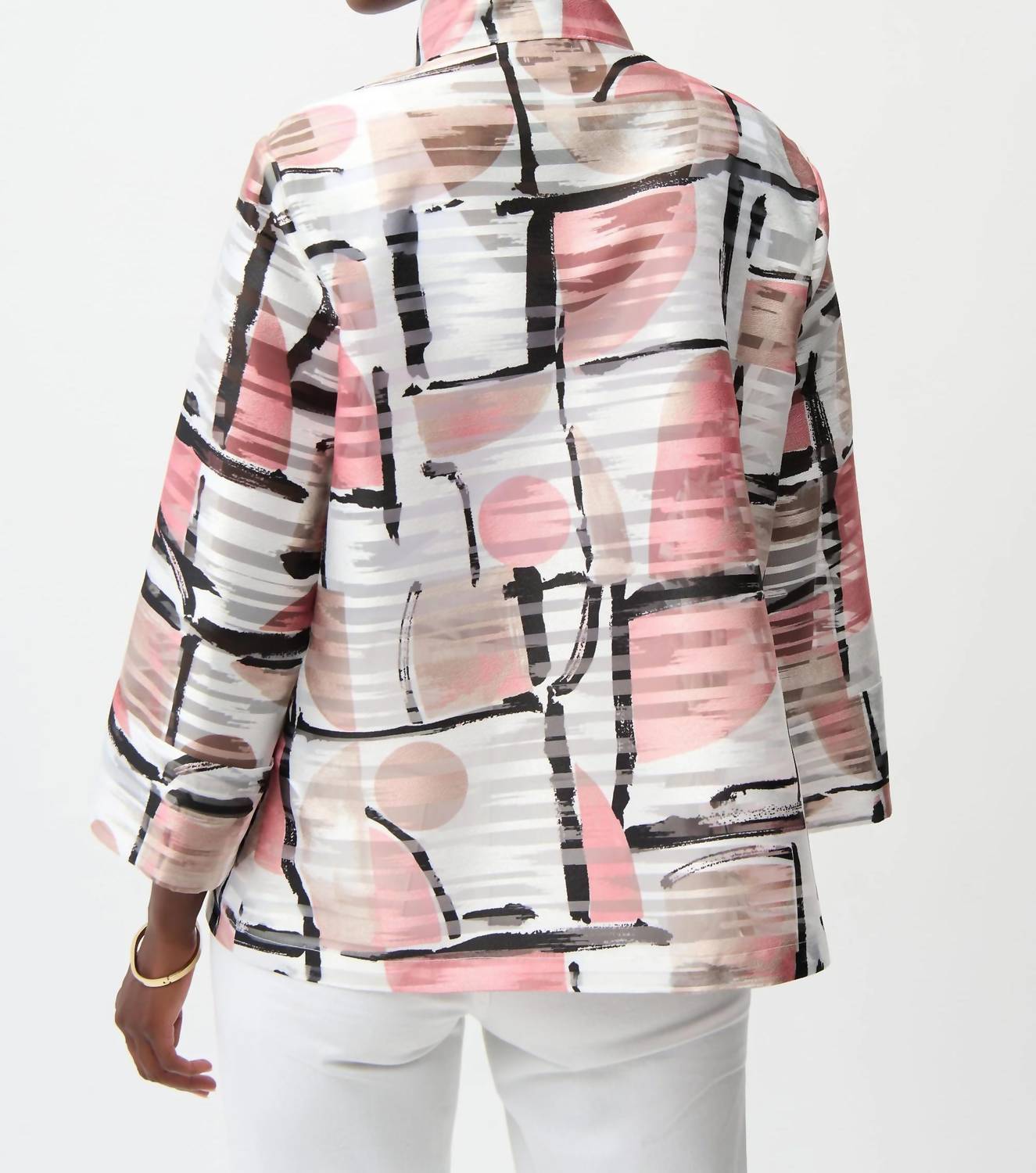 Joseph Ribkoff - Geometric Organza Boxy Jacket
