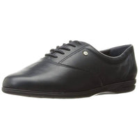 easy spirit Women's Motion Lace Up Oxford Shoes in black - women's flats - detail view