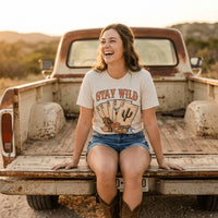 1/2 Penny Wholesale - Stay Wild Western Graphic Tee