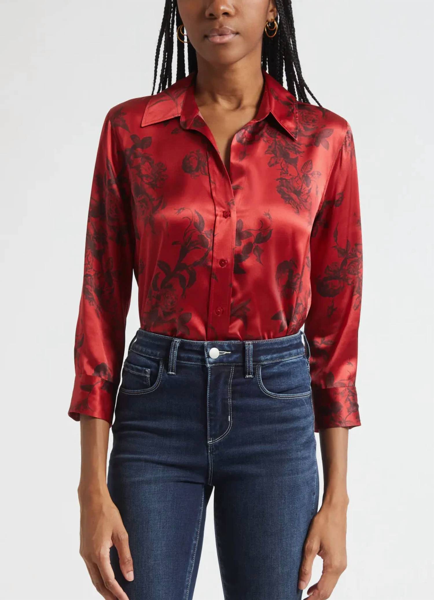 L'Agence - Dani 3/4 Sleeve Blouse