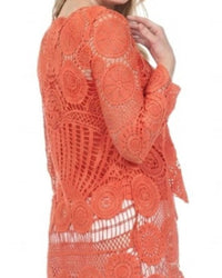 Azi - Beth Crochet Hi-low Tunic