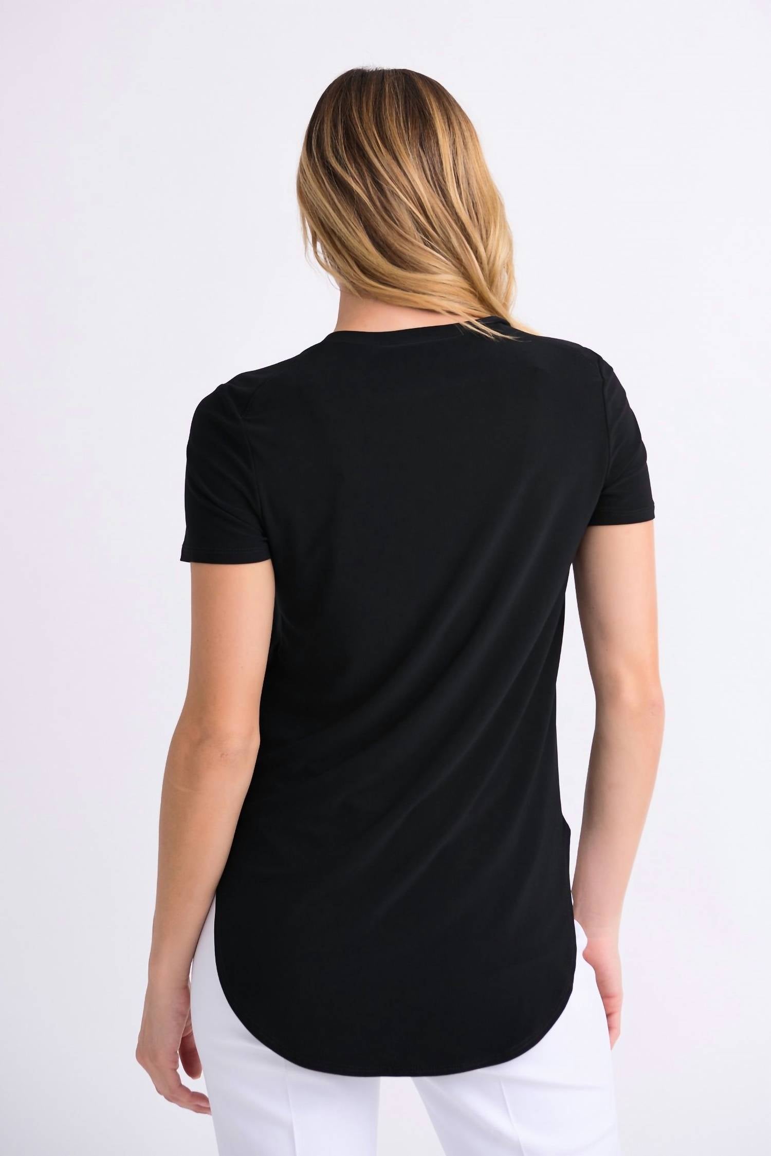 Joseph Ribkoff - Short Sleeve Silky Knit Top