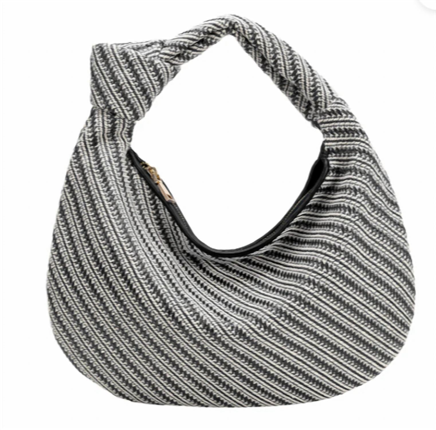 Melie Bianco - Cher Large Raffia Recycled Vegan Shoulder Handbag
