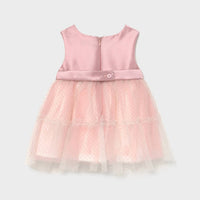 Mayoral - Kid's Satin & Gold Voile Dress