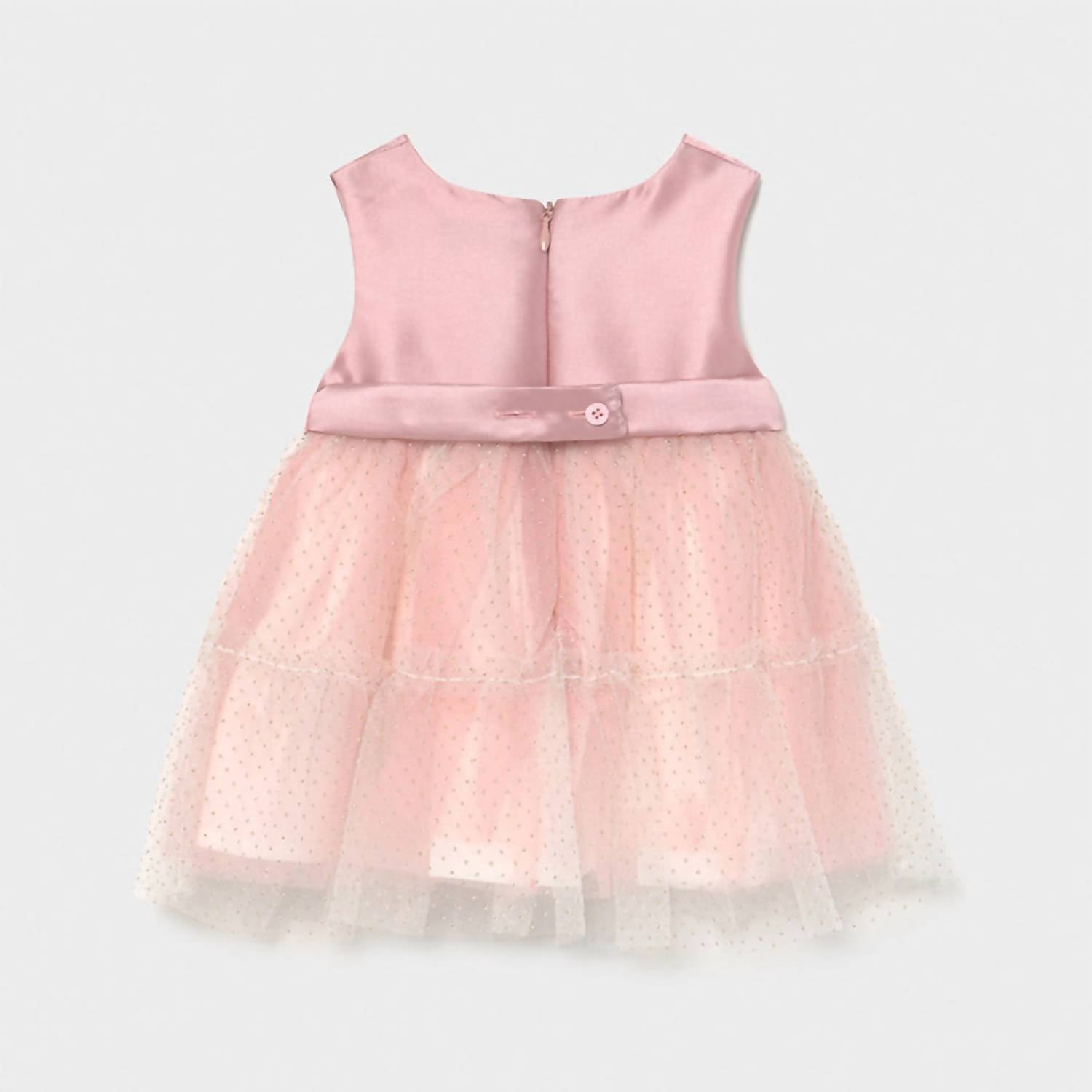 Mayoral - Kid's Satin & Gold Voile Dress