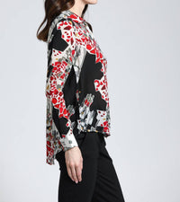 Apny - Abstract Print Button Up Top