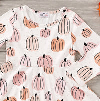 Pete + Lucy - Girls Denim Pumpkin Dress