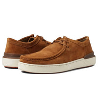 Clarks Men's Courtlite Wally Shoe in cognac suede - men's shoe