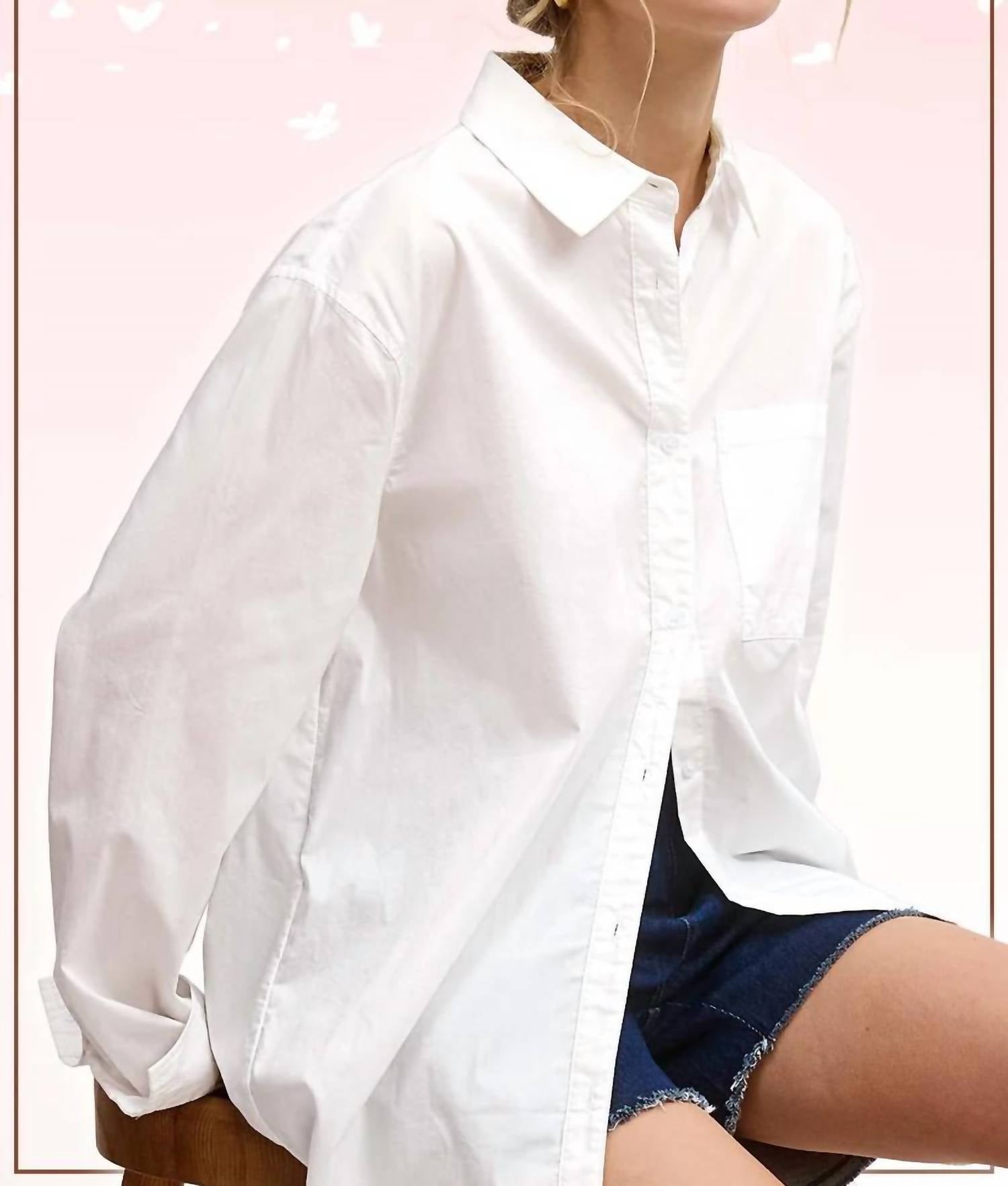 La Miel - Classic Collared Button Down Poplin Shirts