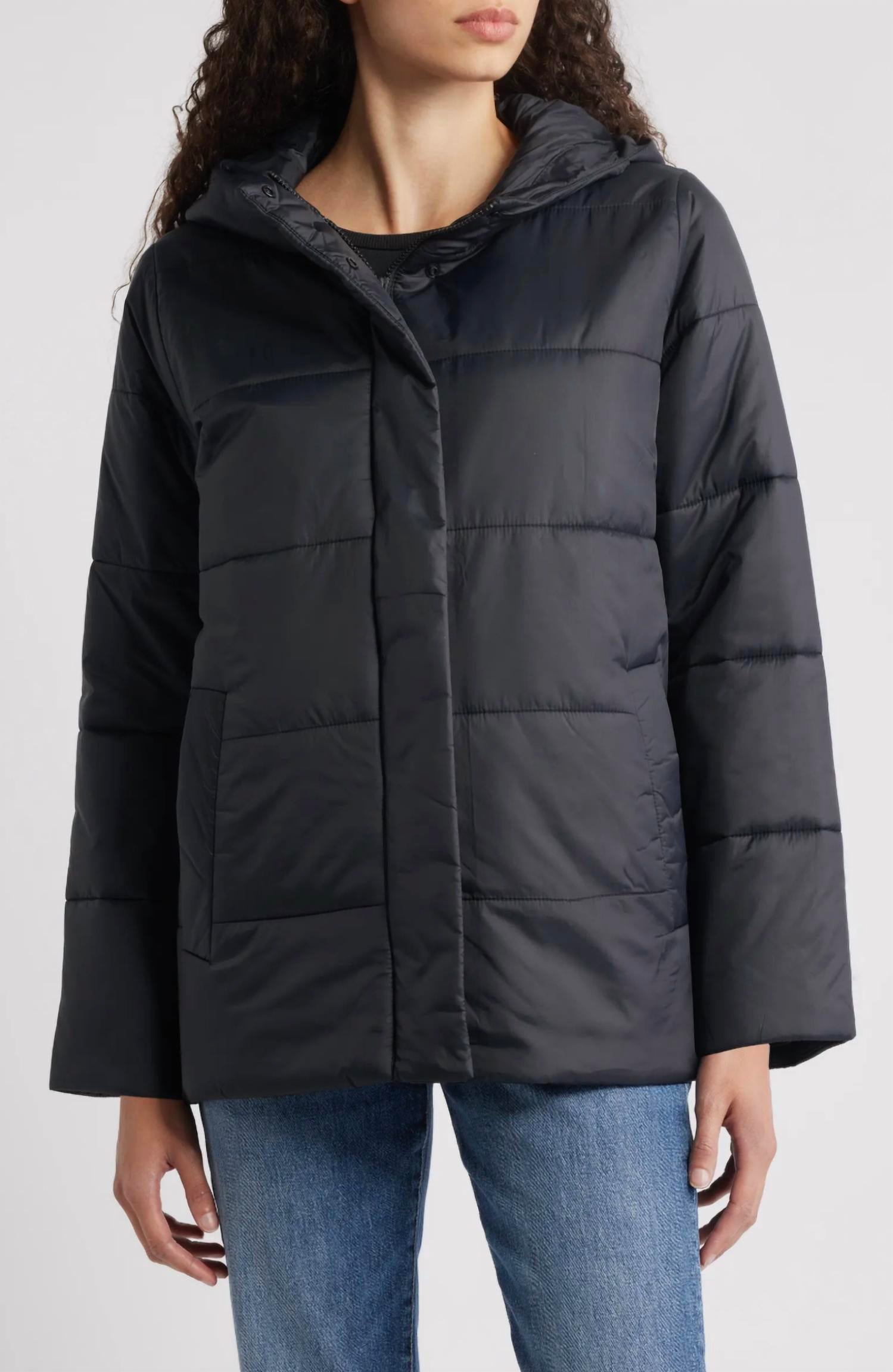 Eileen Fisher - Hooded Puffer Jacket