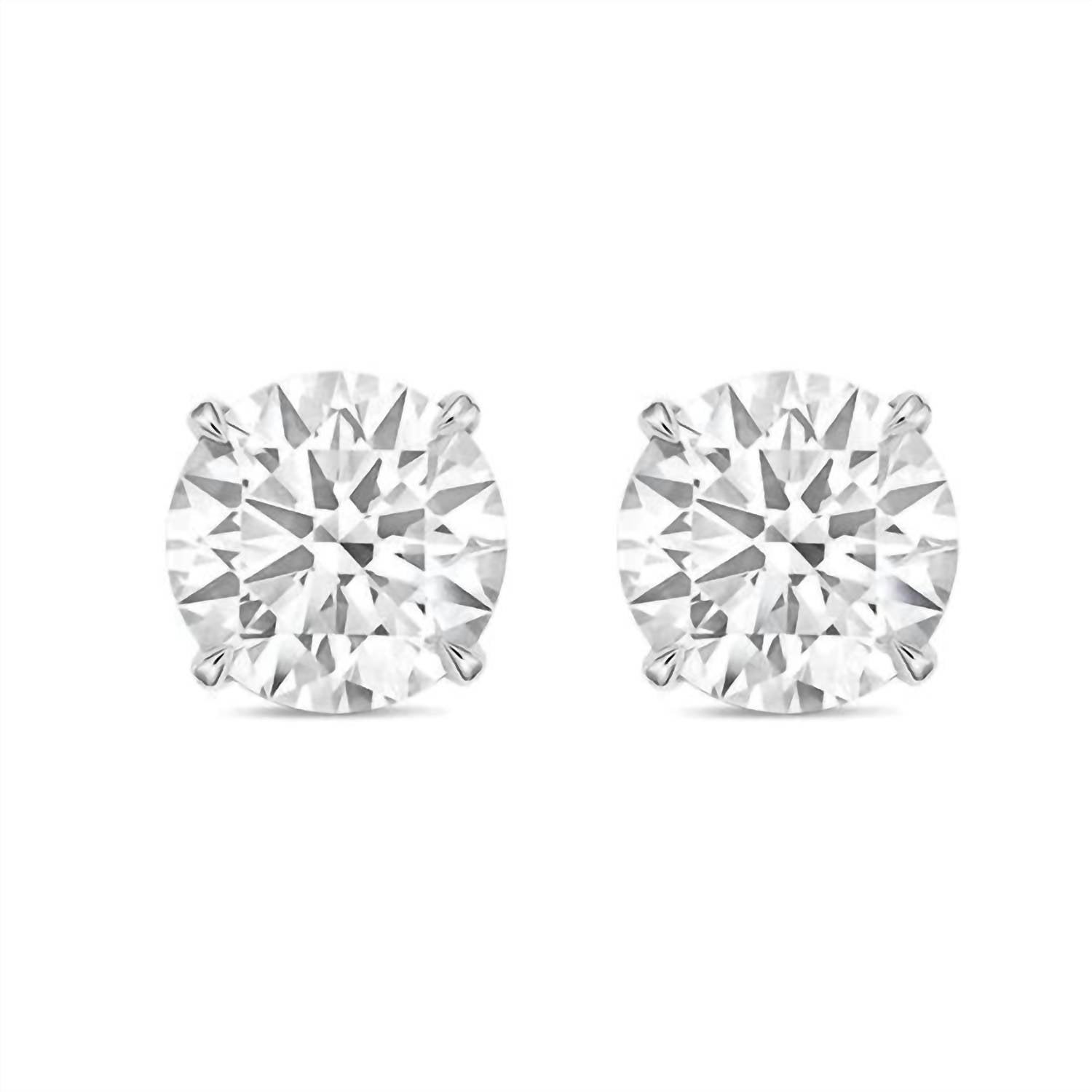 Diana M Jewels - Women's Round Lab Diamond Stud Earrings