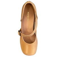 ALL BLACK Women's Angle Jane Pumps in camel - women's heels - detail view