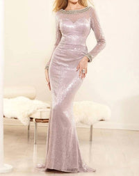 Terani Couture - Beaded Sheer Mesh Gown