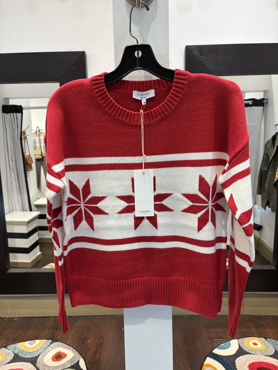 J. Society - Snowflake Crewneck Sweater