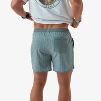 Burlebo - Drawstring Waist Swim Trunks