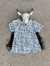 The Little Heifer Wholesale - Dot Dot Short Sleeve Shirt Dress