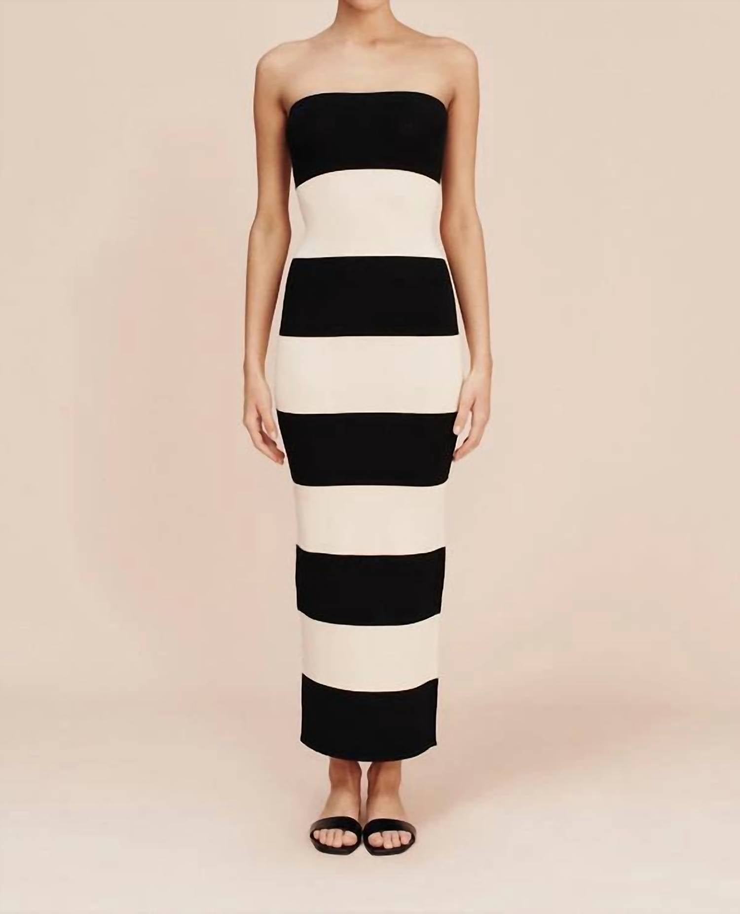 Posse - Theo Strapless Jersey Maxi Dress