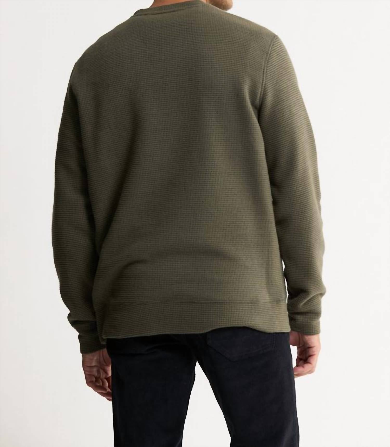 Jachs New York - Sherpa Lined Crewneck Sweatshirt
