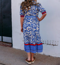 Jade - Button Front Short Sleeve Maxi Dress