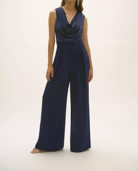 Joseph Ribkoff - Cowl Neck Sleeveless Jumpsuit