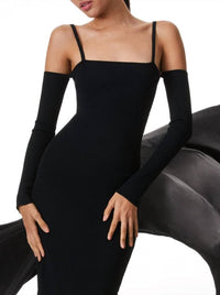Alice + Olivia - Evia Fitted Spaghetti Strap Dress