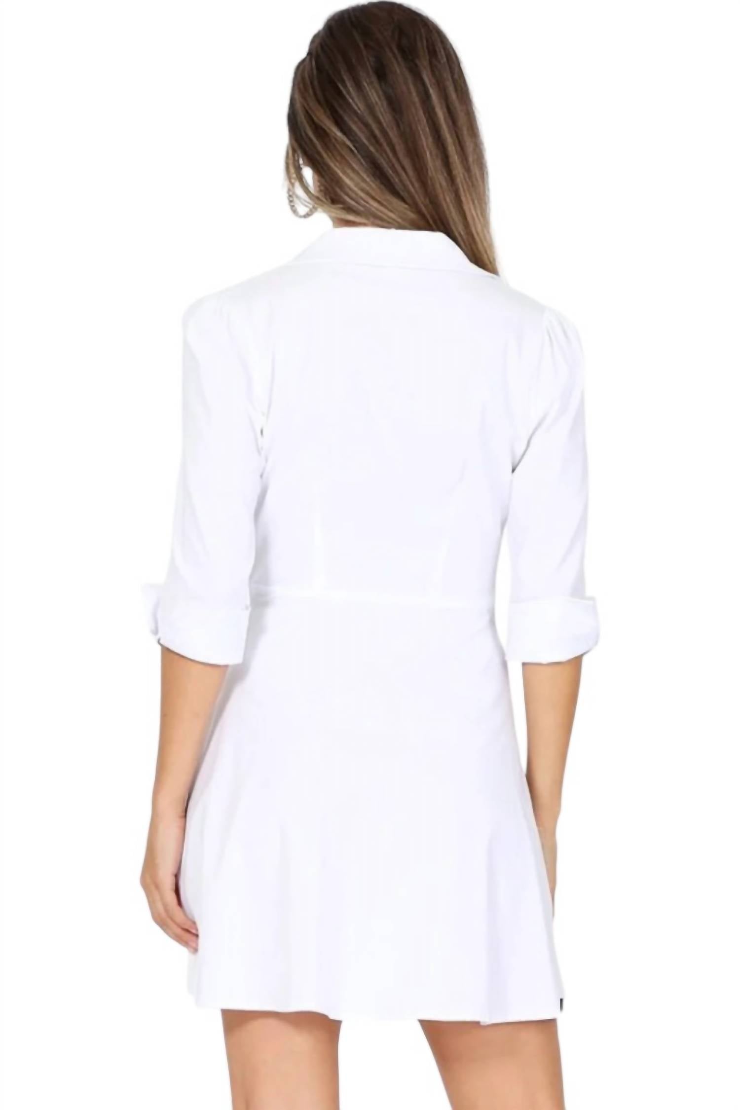French Kyss - Emily Wrap Side Tie Mini Dress