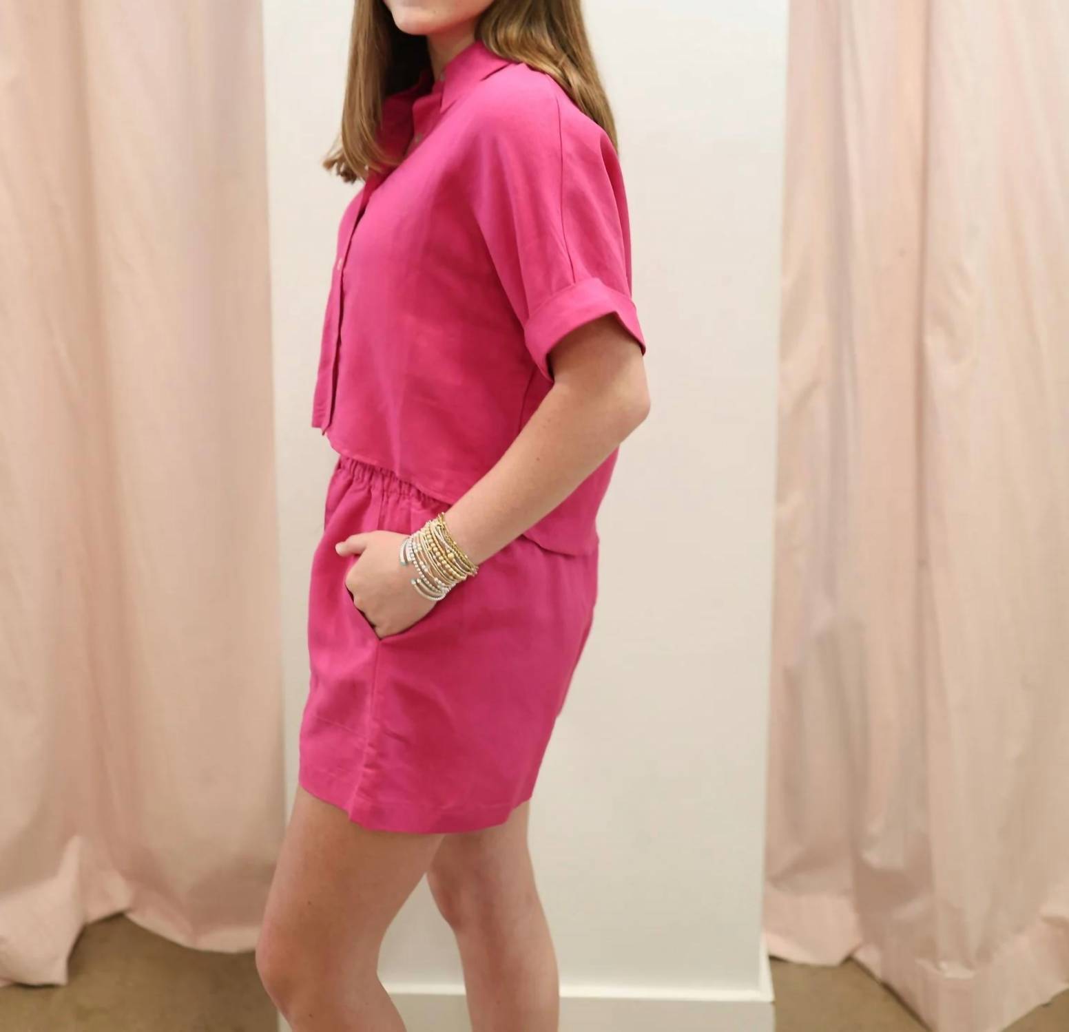 Elan - Lydia Button Down Top