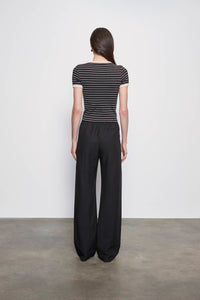 Enza Costa - COTTON STRIPE CLASSIC SHORT SLEEVE TEE