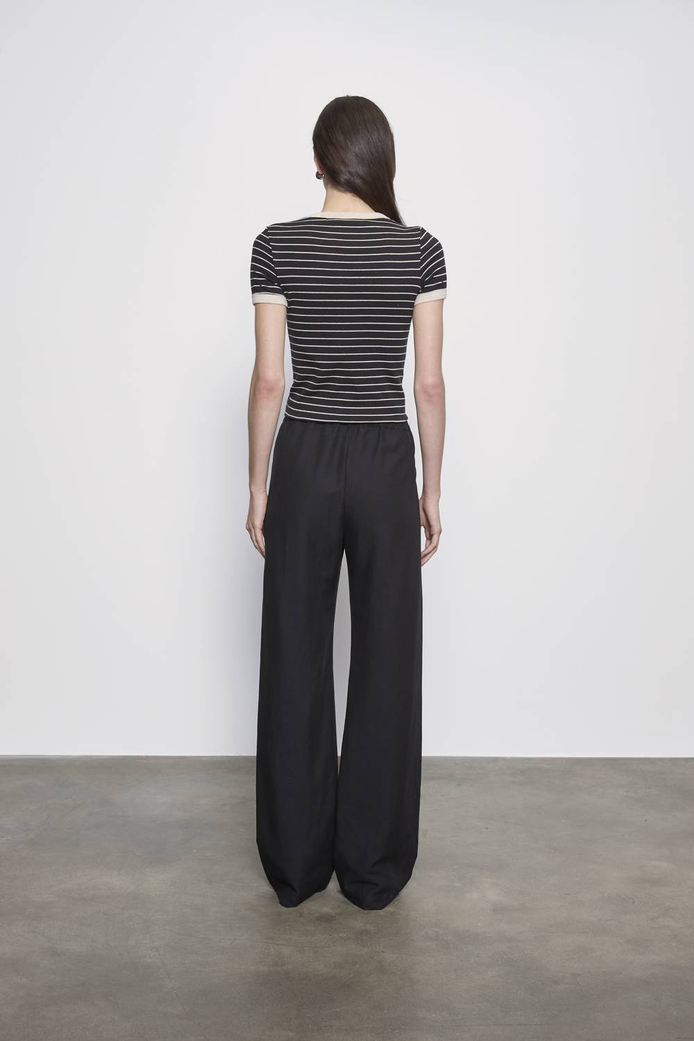 Enza Costa - COTTON STRIPE CLASSIC SHORT SLEEVE TEE